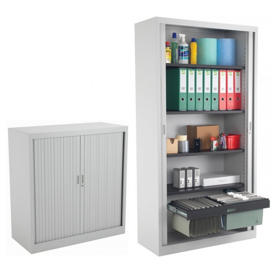 Olton Lockable Steel Storage Tambour 